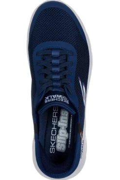 Sneakers blu slip-ins ammortizzate Skechers Go Walk Flex Hands Up