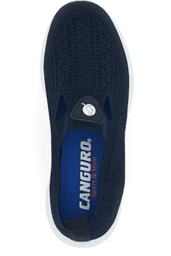 Sneakers Blu Slip On con Tomaia Effetto Ricamo CANGURO CA1227