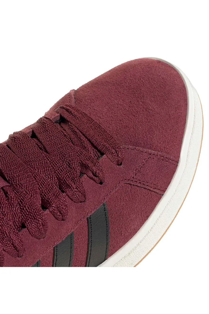Sneakers bordeaux in pelle con strisce nere Adidas Grand Court Base 00s
