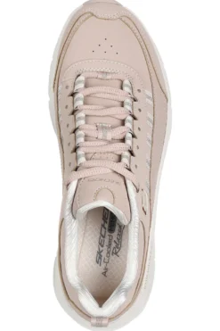 Sneakers Cipria con Dettagli Glitter SKECHERS D'LUX WALKER 2.0 GOLDEN STEP