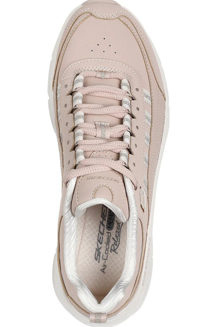 Sneakers Cipria con Dettagli Glitter SKECHERS D'LUX WALKER 2.0 GOLDEN STEP