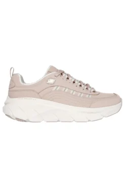 Sneakers Cipria con Dettagli Glitter SKECHERS D'LUX WALKER 2.0 GOLDEN STEP
