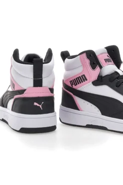 Sneakers con Lacci Bianche e Nere Puma Rebound V6