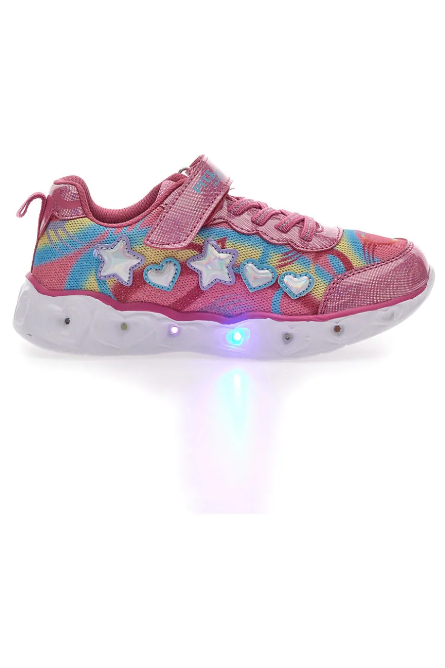 Sneakers con Luci Fucsia Pitt Kids 221286