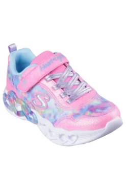Sneakers con Luci Rosa da Bimbi Skechers Infinite Heart Light-Color Lovin