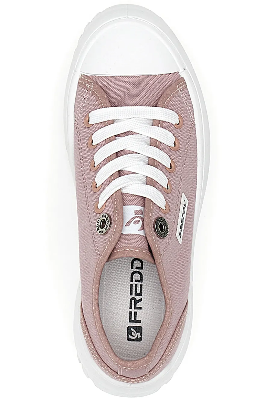 Sneakers con Suola Chunky Rosa Freddy 7601