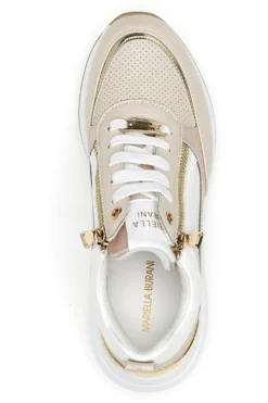 Sneakers con Zeppa Beige Mariella Burani 50390