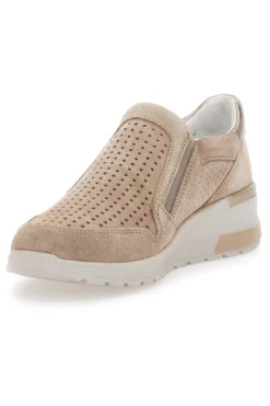 Sneakers con Zip Beige Mio Tempo 19832