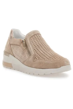 Sneakers con Zip Beige Mio Tempo 19832