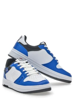 Sneakers Cotton Belt Funky Pop Bianche e Blu