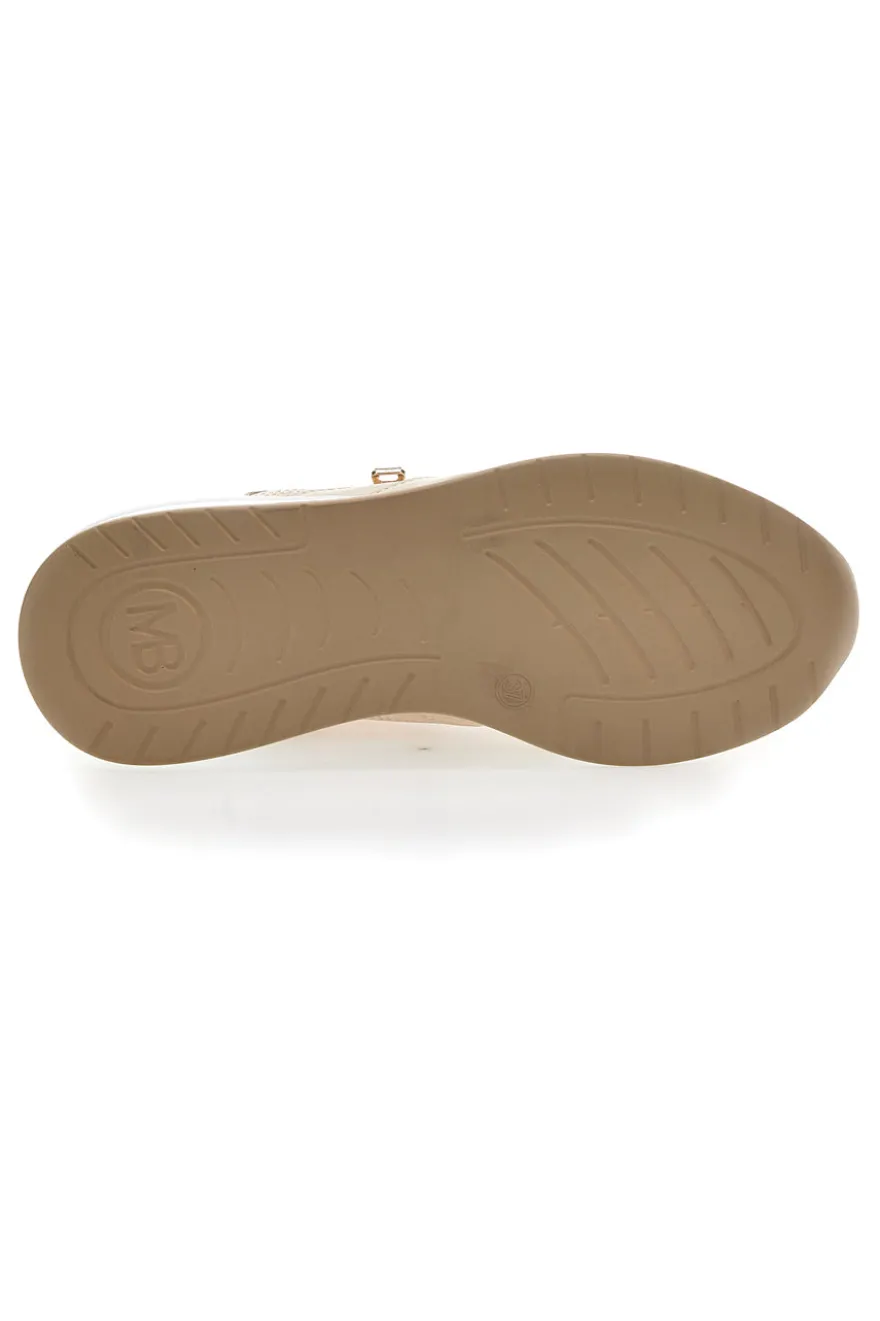 Sneakers Crema Con Platform Mariella Burani 50392