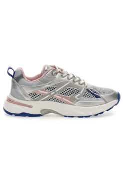 Sneakers da donna argento con inserti rosa e blu Pittarello Capsule 8W25911