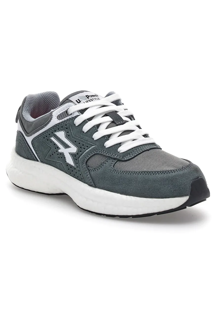 Sneakers da lavoro grigio in pelle U. Power Jackie Gry