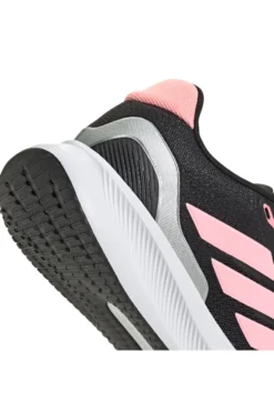 Sneakers da running nere con dettagli rosa in mesh Adidas Runfalcon 5 J