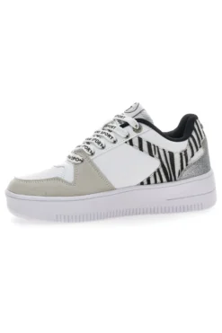 Sneakers Flatform Soprani Alex Bianche Animalier