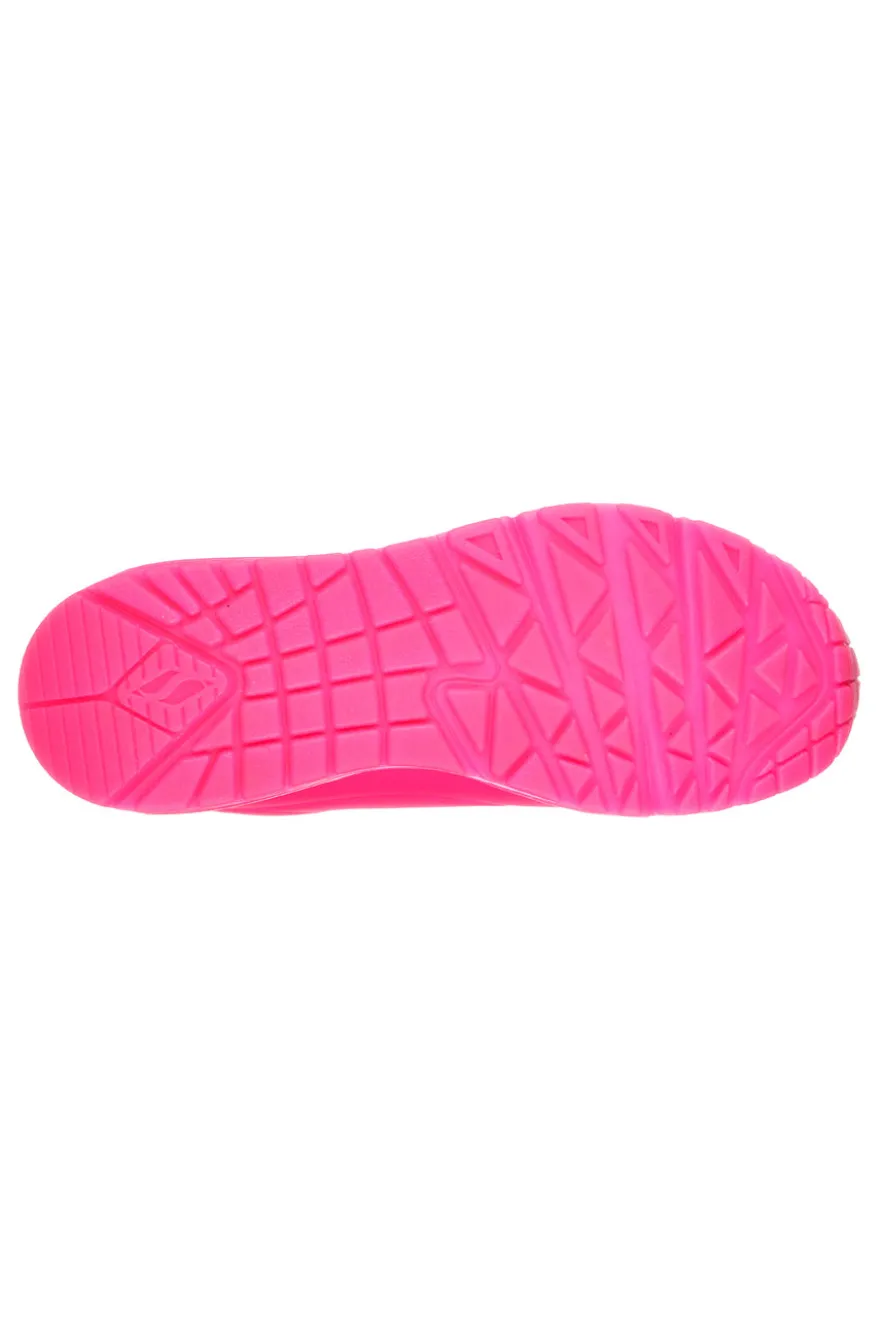Sneakers Fuxia con Air-Cooled Memory Foam Skech-Air Skechers Uno - Night Shades