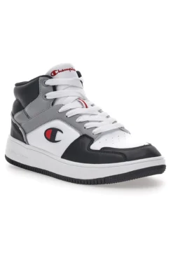 Sneakers Grigie Alte con Lacci Champion Rebound 2.0 Mid