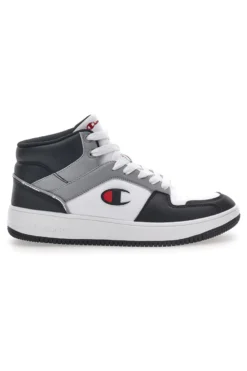 Sneakers Grigie Alte con Lacci Champion Rebound 2.0 Mid