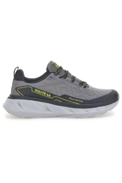 Sneakers grigie con dettagli fluo ROUTE 66 RO51811D