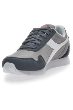 Sneakers Grigie con Fregio Bianco Diadora Simple Run