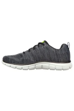 Sneakers Grigie Con Memory Foam Skeachers Track Front Runner