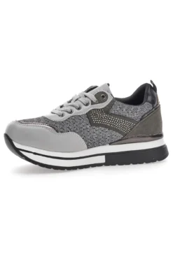 Sneakers Grigie Con Platform Miss Pappalea 23011