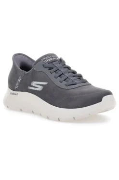 Sneakers Grigie Con Slip-Ins Skechers Go Walk Flex Smooth Motion
