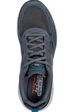 Sneakers grigie con tomaia in vera pelle e suola Flex-Lite Skechers Flex Advantage 5.0