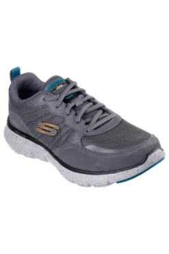 Sneakers grigie con tomaia in vera pelle e suola Flex-Lite Skechers Flex Advantage 5.0
