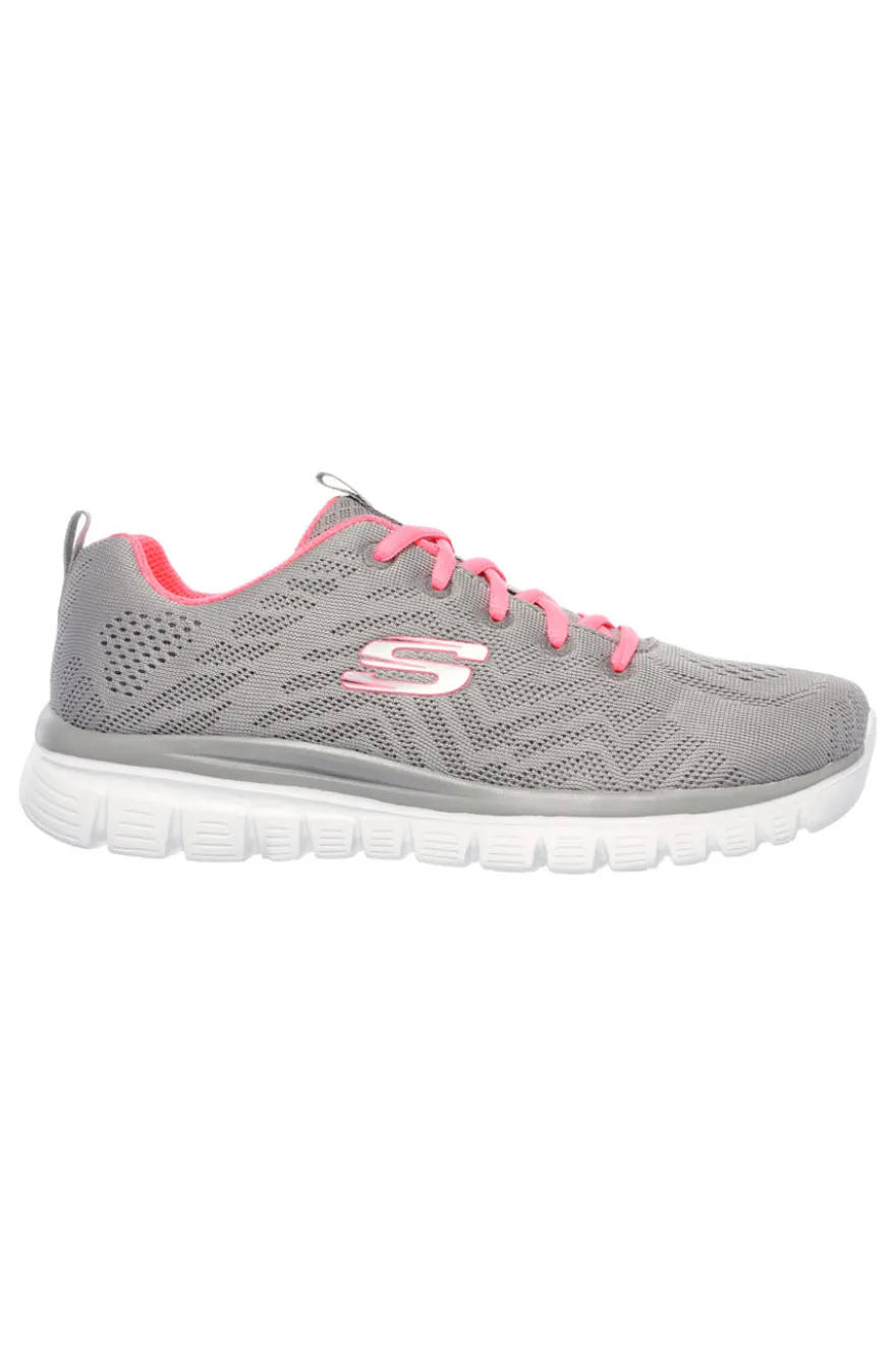 Sneakers Grigie da Donna Skechers Graceful Get Cobbected