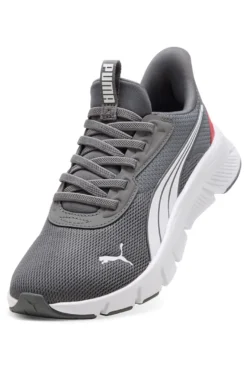 Sneakers grigie e bianche slip on in mesh Puma Flexfocus Lite SLIPTECH Jr