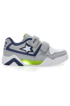Sneakers Grigie e Blu con Luci Pitt Kids 22695