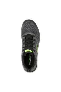 Sneakers Grigie e Lime Con Memory Foam Skechers Track Bucolo