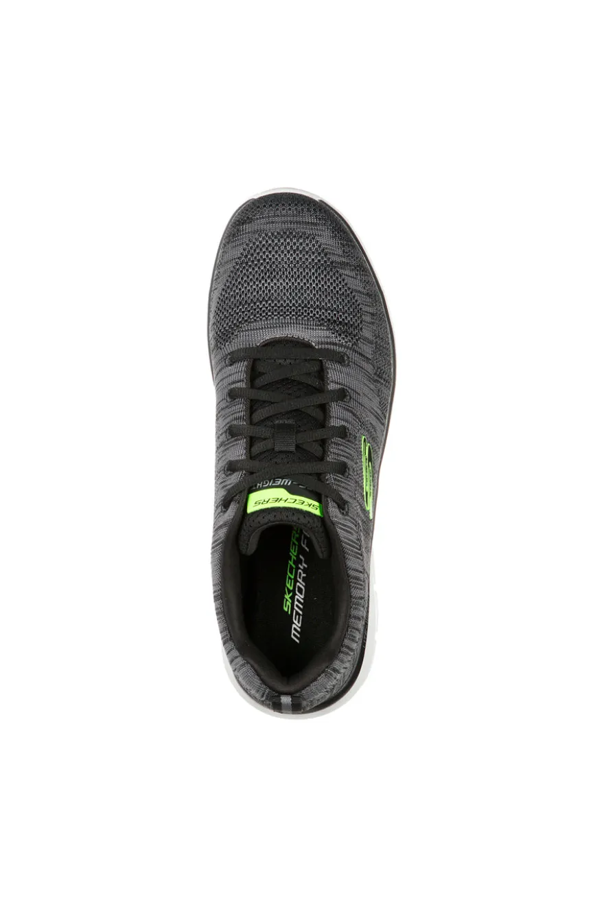Sneakers Grigie e Lime Con Memory Foam Skechers Track Bucolo