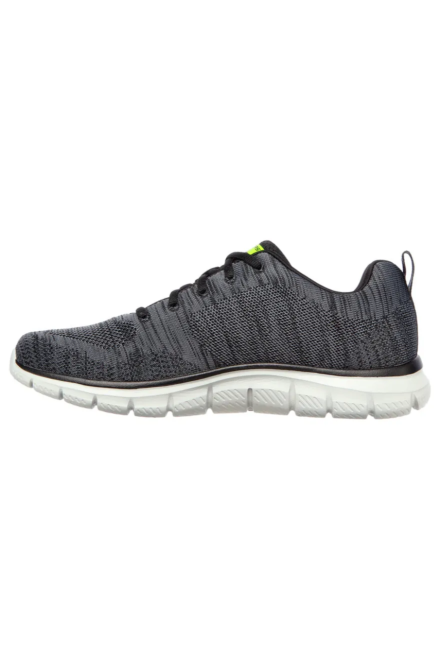 Sneakers Grigie e Lime Con Memory Foam Skechers Track Bucolo