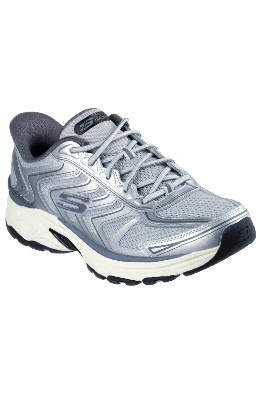 Sneakers grigie in mesh con Memory Foam Skechers Stamina Sport
