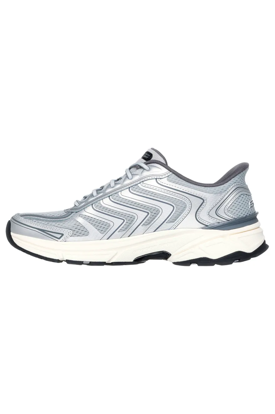 Sneakers grigie in mesh con Memory Foam Skechers Stamina Sport