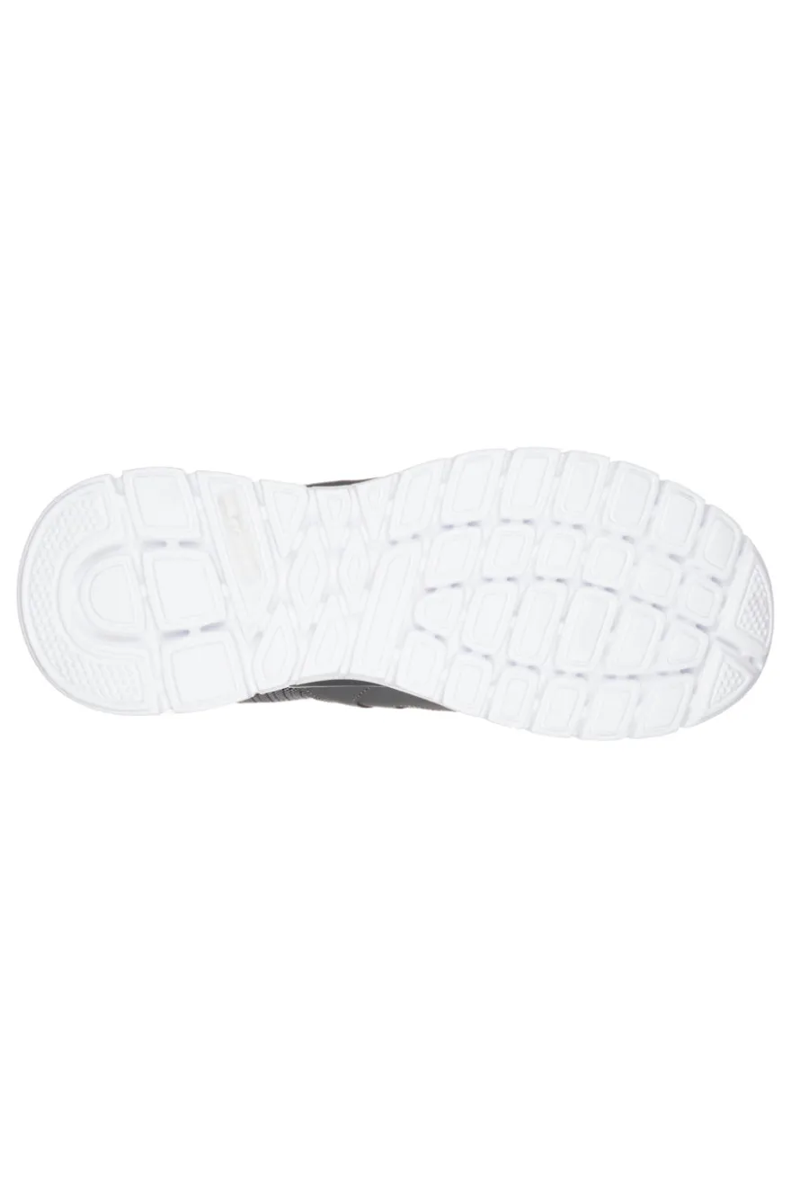 Sneakers grigie in pelle e mesh con soletta memory foam Skechers Burns Agoura da Uomo