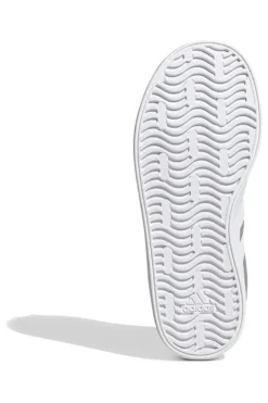 Sneakers grigie in suede con 3 strisce bianche Adidas VL Court 3.0 K