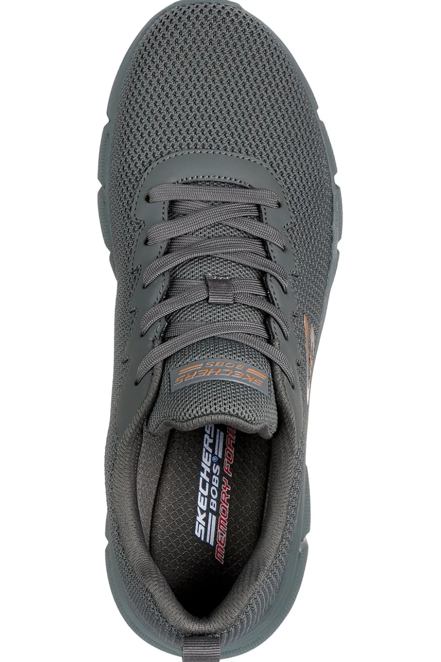 Sneakers grigie in tessuto knit con Memory Foam Skechers Bobs B Flex Chill Edge