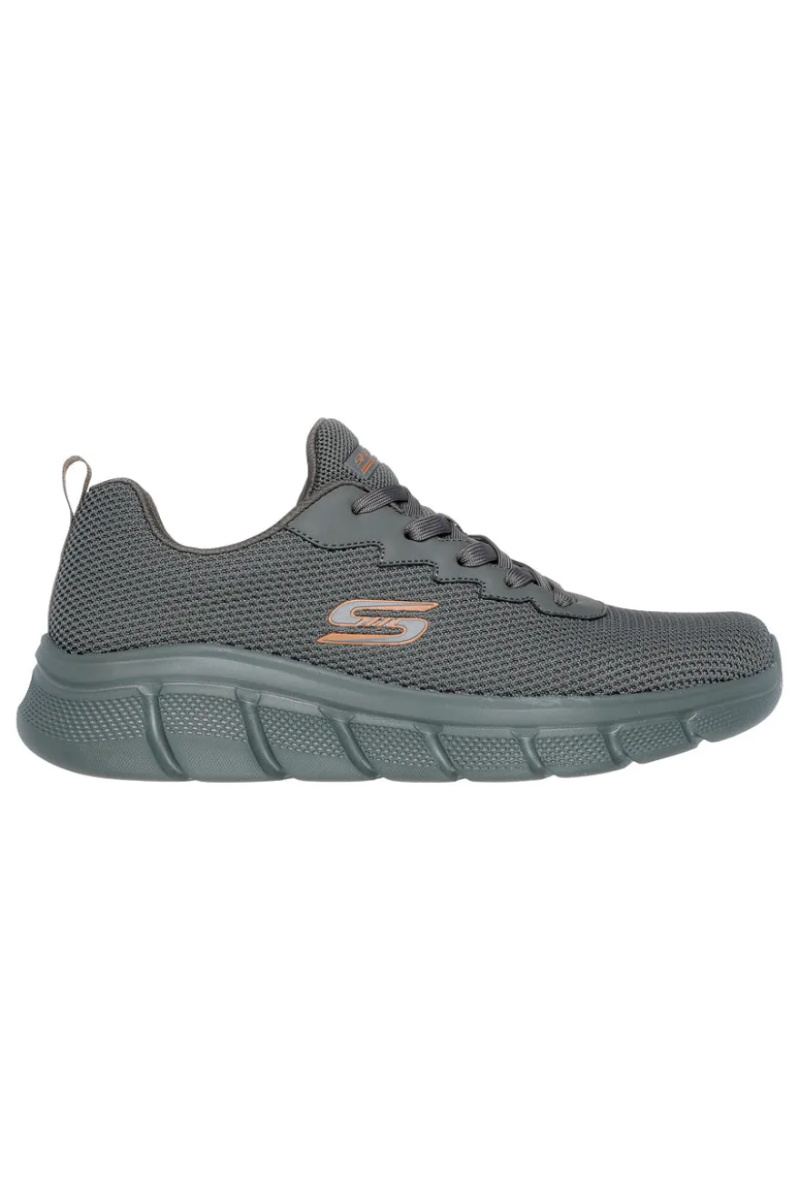 Sneakers grigie in tessuto knit con Memory Foam Skechers Bobs B Flex Chill Edge