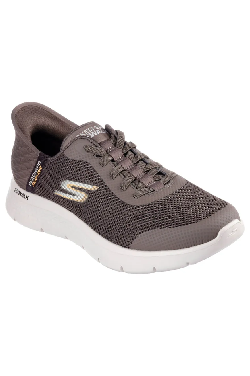 Sneakers grigie leggere in mesh Skechers Go Walk Flex Hands Up