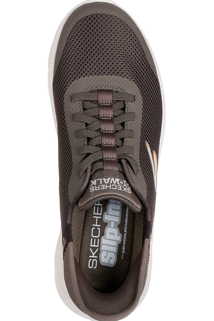 Sneakers grigie leggere in mesh Skechers Go Walk Flex Hands Up