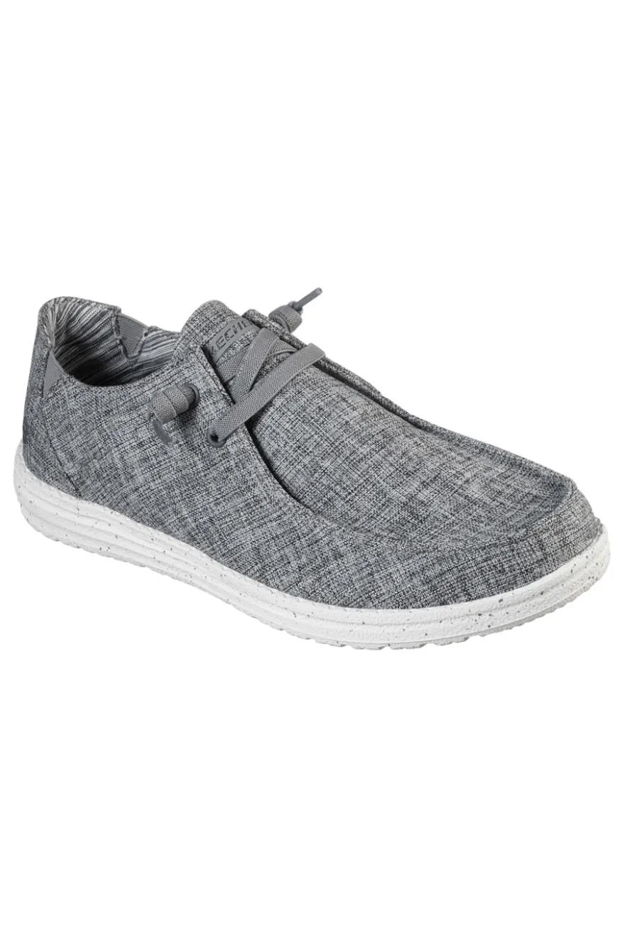 Sneakers Grigie Slip-On Con Goga Mat Arch Skechers Melson Chad