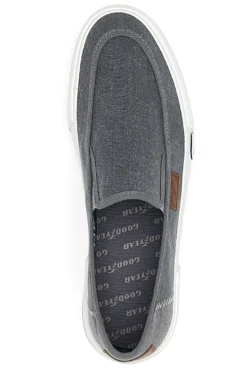 Sneakers Grigie Slip-On In Tela Goodyear 41037