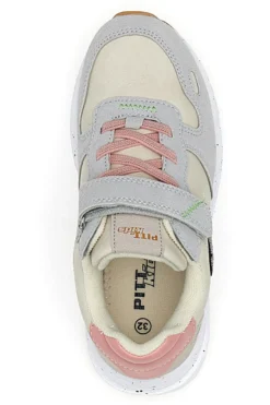 Sneakers grigio panna con cuore PITT KIDS K231102