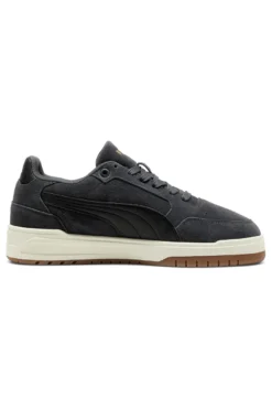 Sneakers grigio scuro in tessuto scamosciato con suola beige Puma Shuffle Downtown SD