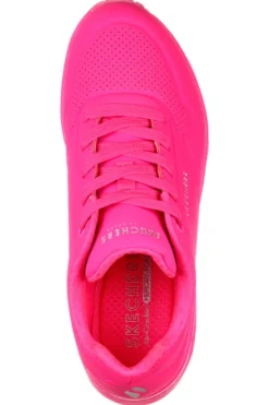 Sneakers hot pink con memory foam Skechers Uno Night Shades