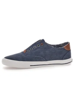 Sneakers in Tela Blu Route 66 91414