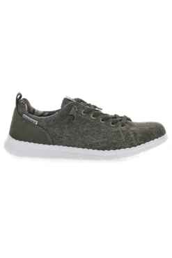 Sneakers In Tela Verde Scuro Carrera 11102D